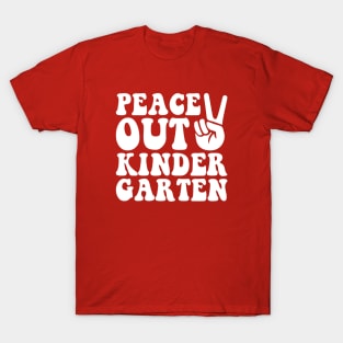 Peace Out Kindergarten Student Teacher T-Shirt